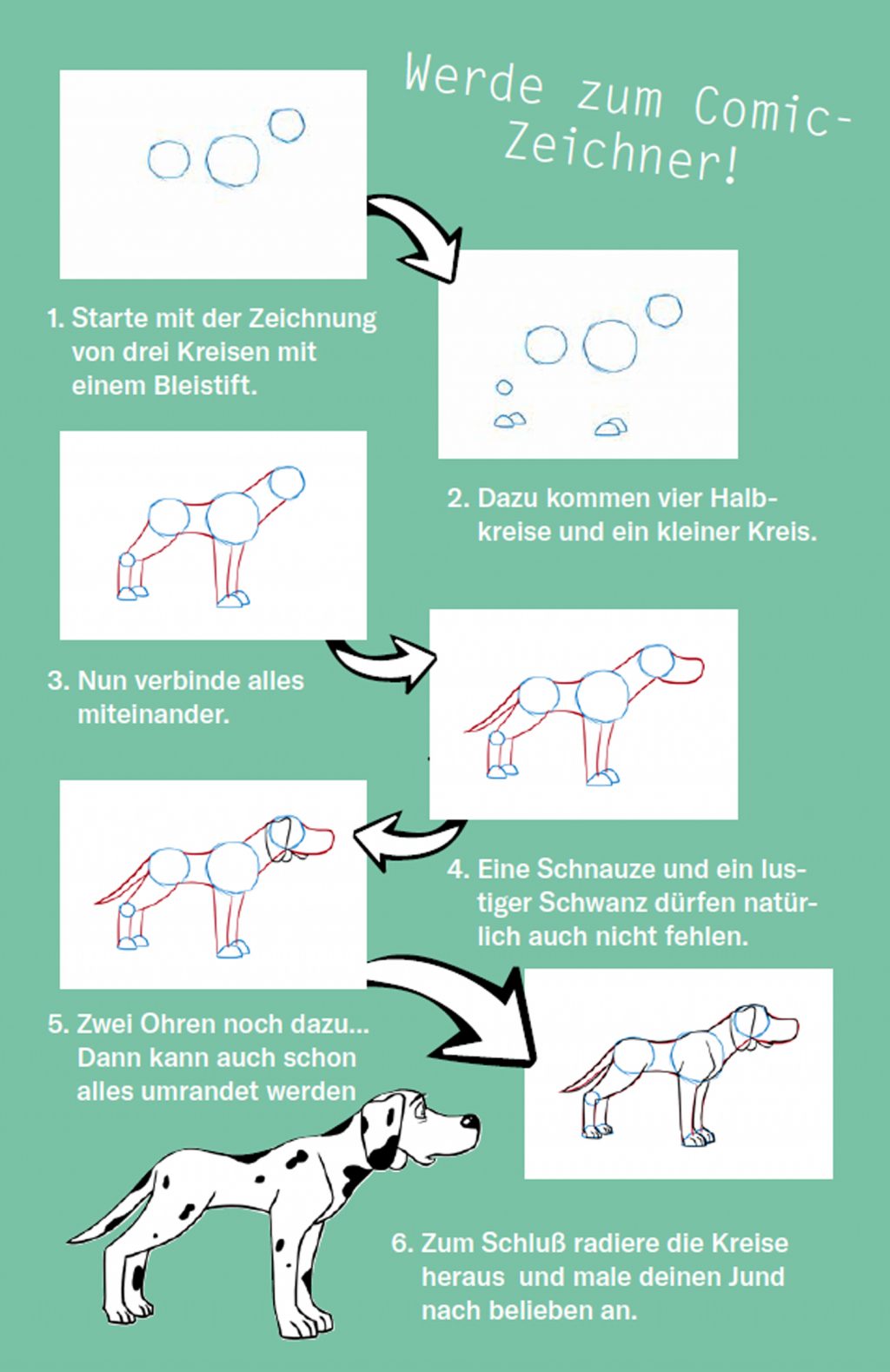 Comic zeichnen lernen für Kinder