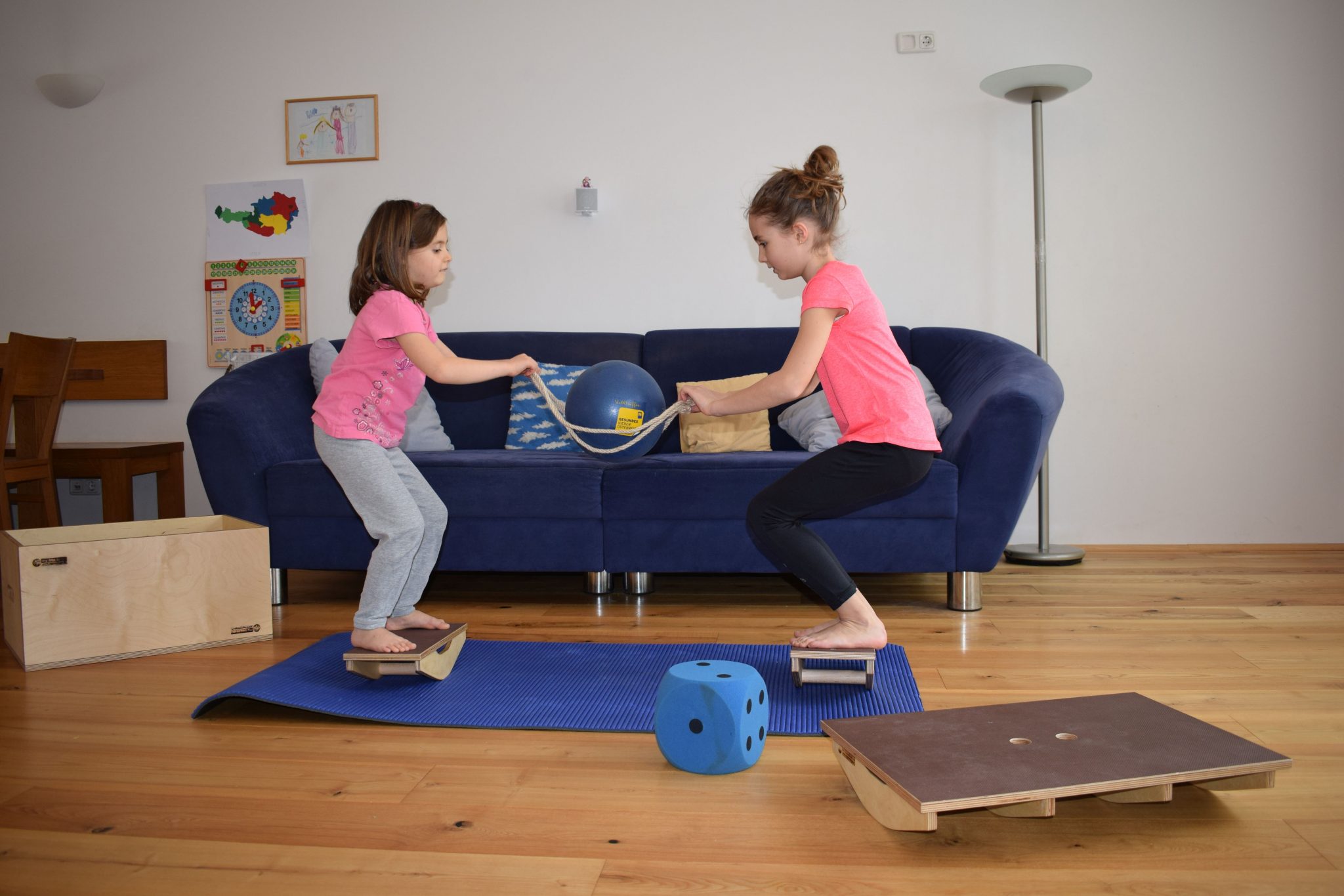 Gleichgewichsübungen für Kinder