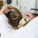 Einfache Hochsteckfrisur