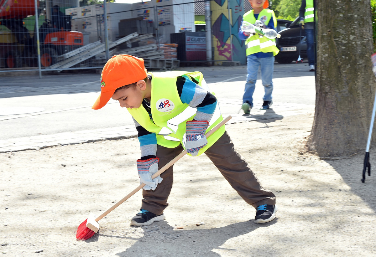Kindergärten und Schule sind herzlich eingeladen, bei "Wien räumt auf" mitzumachen