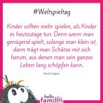 Weltspieltag: Spielend die Welt begreifen