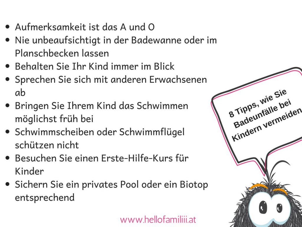 8 Tipps, wie Sie Badeunfälle bei Kindern vermeiden können
