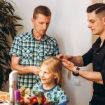 Papa Tochter Styling