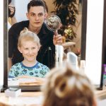 Papa Tochter Styling