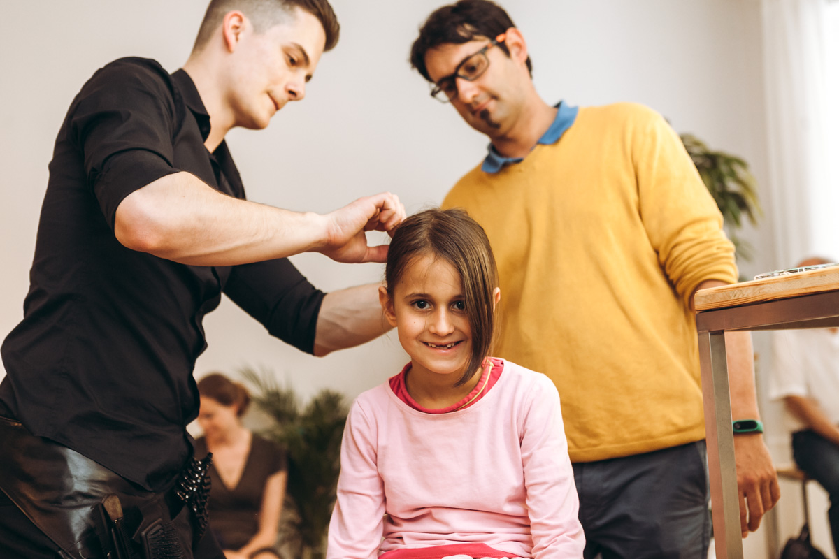 Papa Tochter Styling