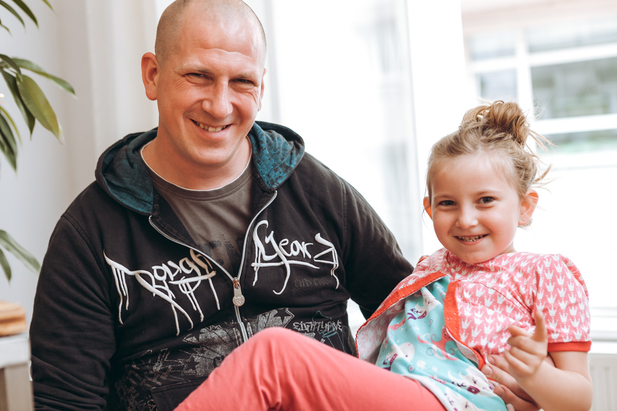 Papa Tochter Styling