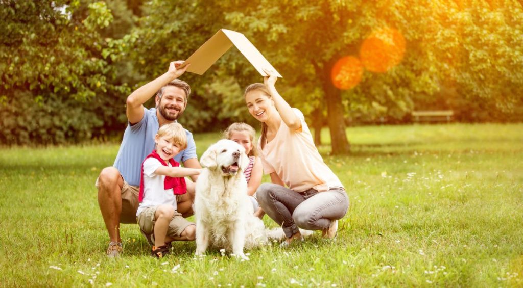 haus bauen familie