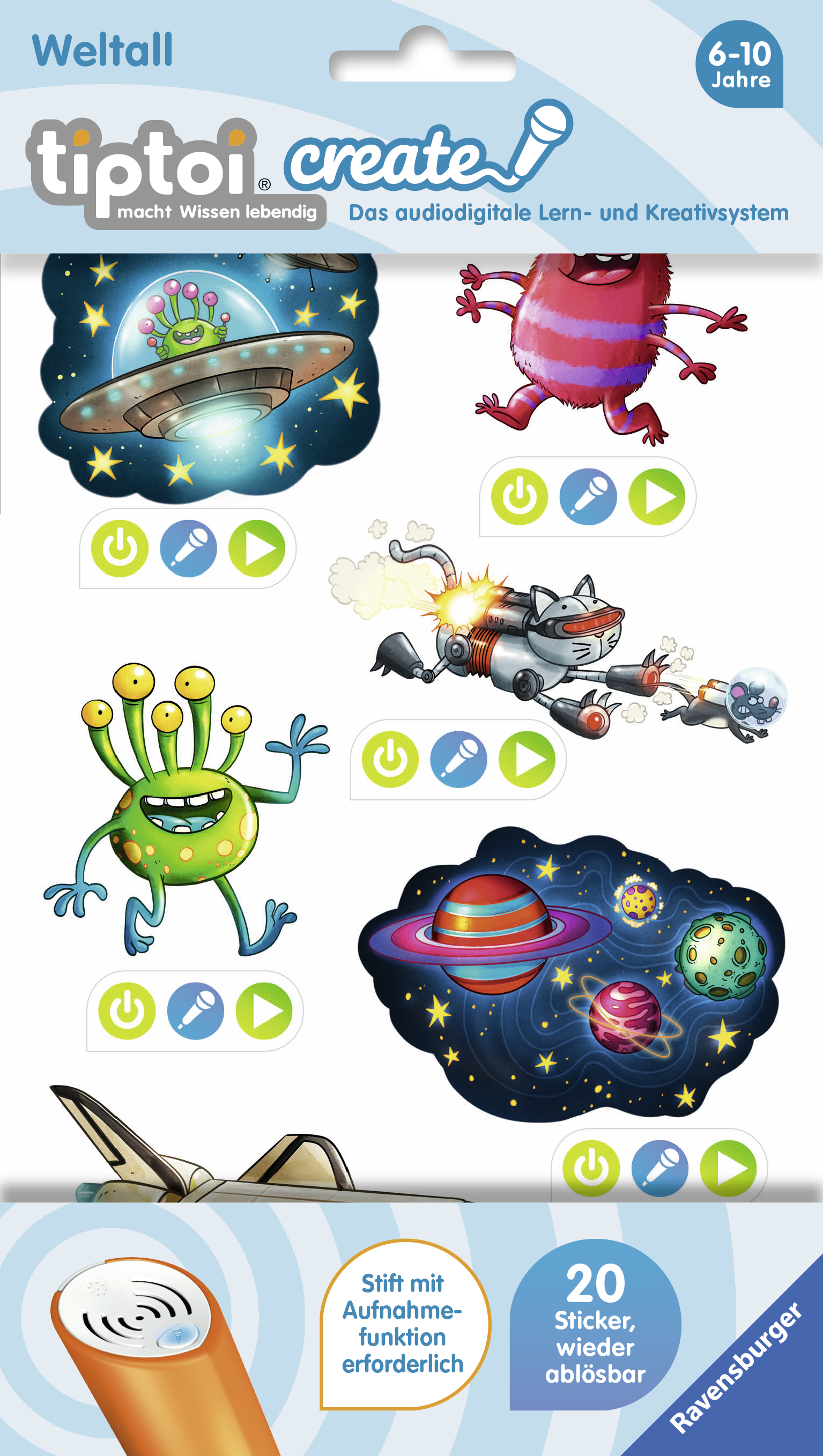 tiptoi create Sticker Weltall