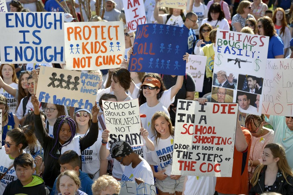 US-Schüler gegen Waffengewalt