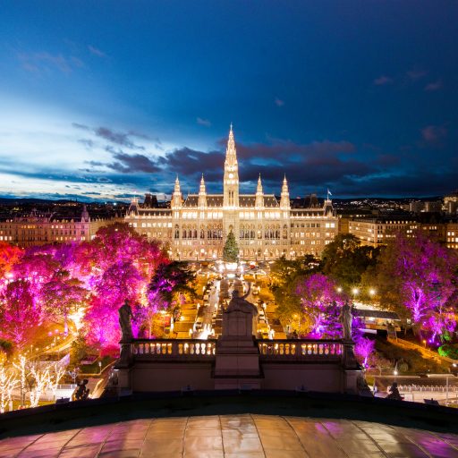 Wiener Weihnachtstraum Blick vom Burgtheater