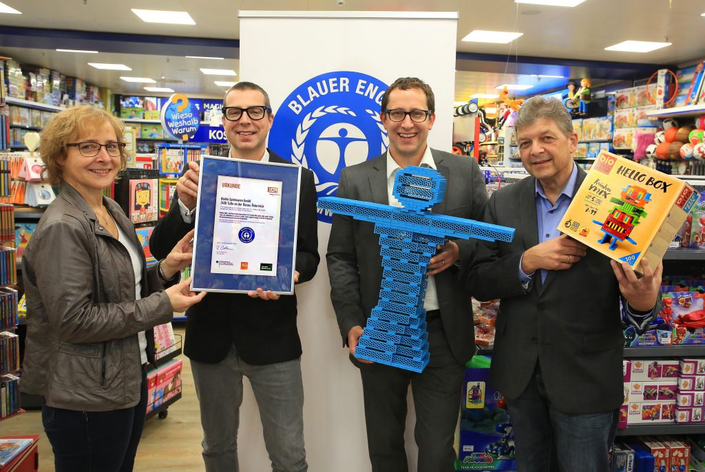 Blauer Engel für Biblo - Urkundenübergabe