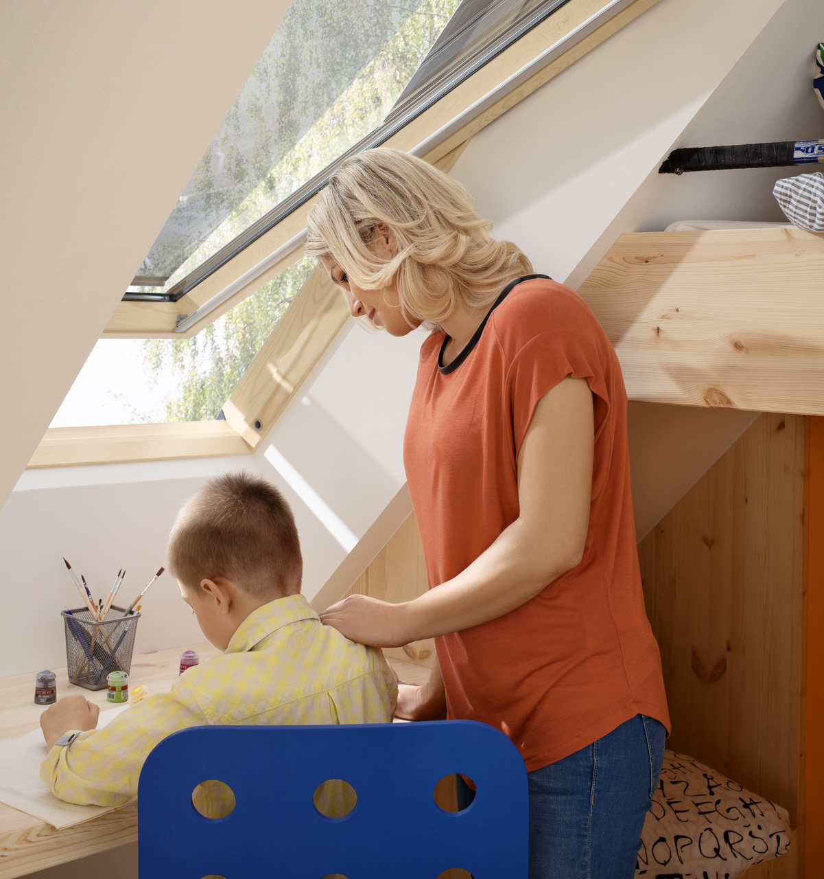 Velux Dachflächenfenster im Kinderzimmer, Bild 3