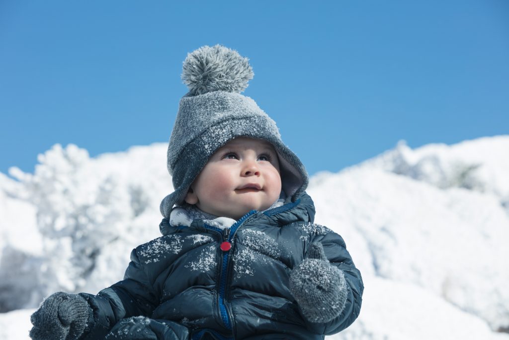 Baby im Schnee