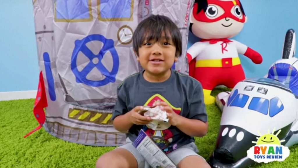 Ryan Top-Verdiener auf YouTube