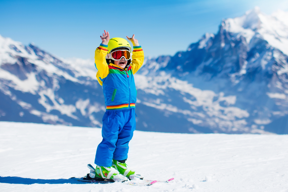 kinder skifahren