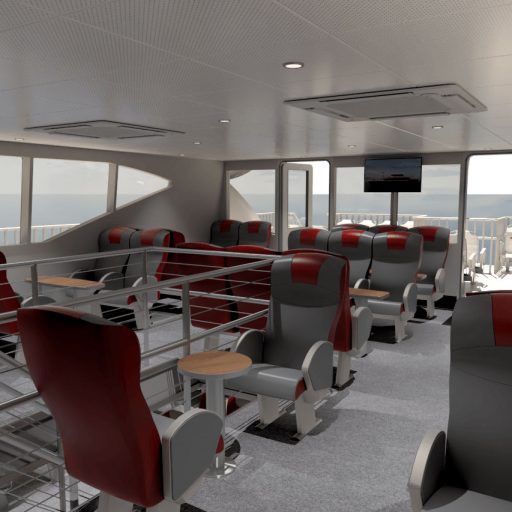 Neuer Twin City Liner Oberdeck