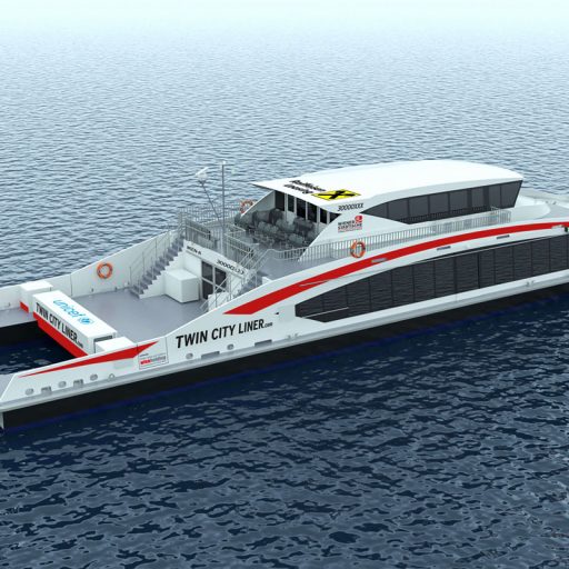 Neuer Twin City Liner Rückansicht