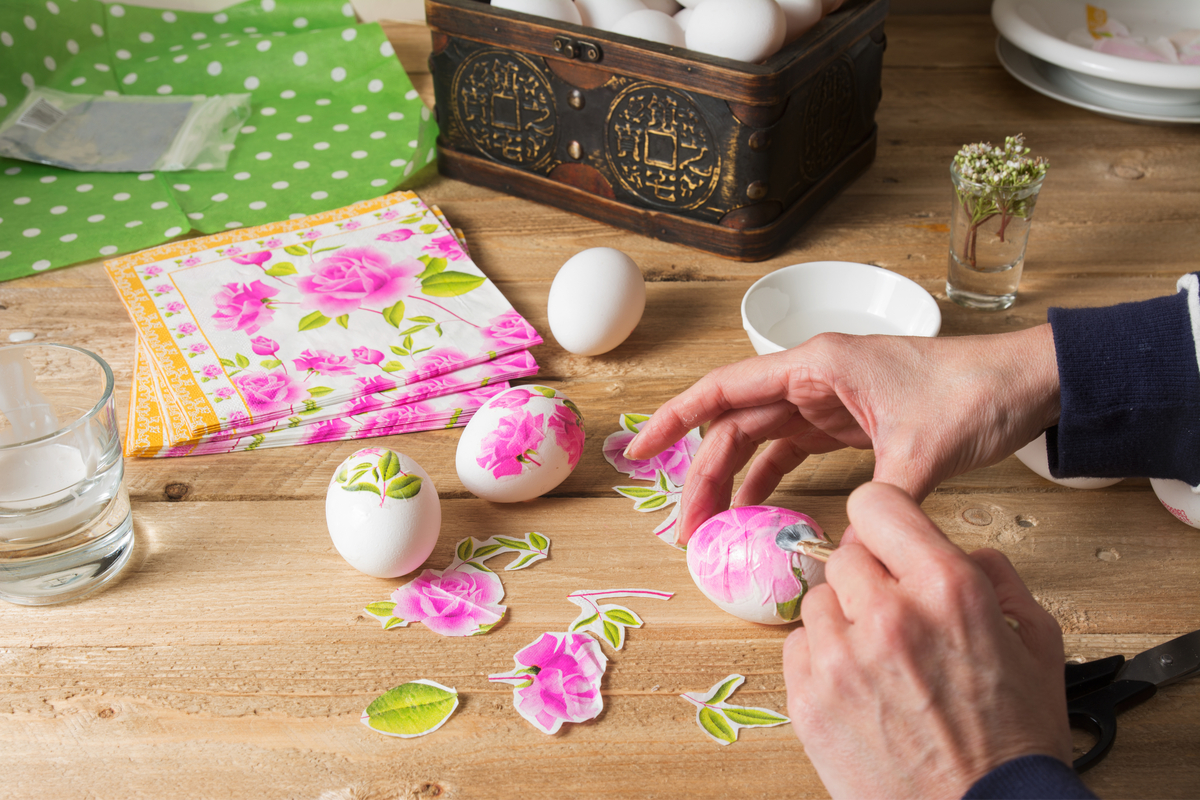 Basteln mit Kids Bunte Eier für