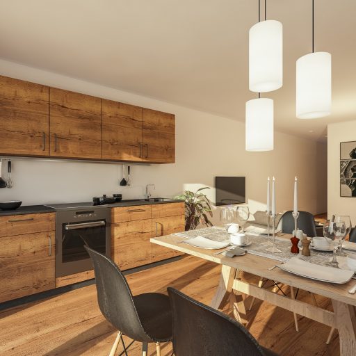 kueche_mit_geraeumigen_essbereich_im_carpe_solem_alps_residence