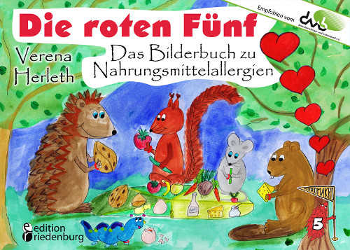 Die roten Fünf Bilderbuch zur Nahrungsmittel-Allergie
