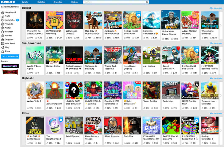 Roblox-Spiele