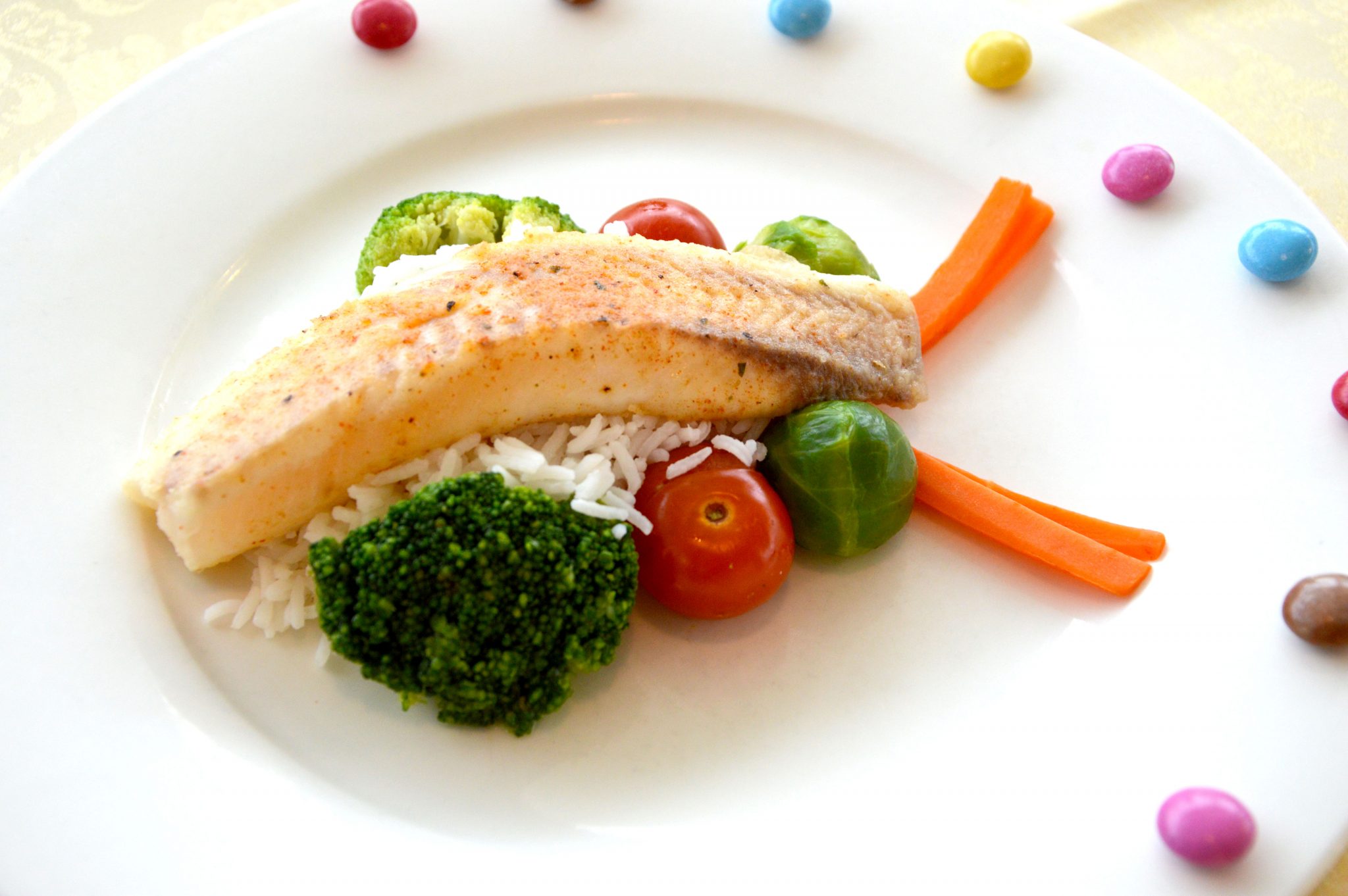 Parktherme bad Radkersburg Buntbarschfilet auf Reis mit saisonalem Gemüse