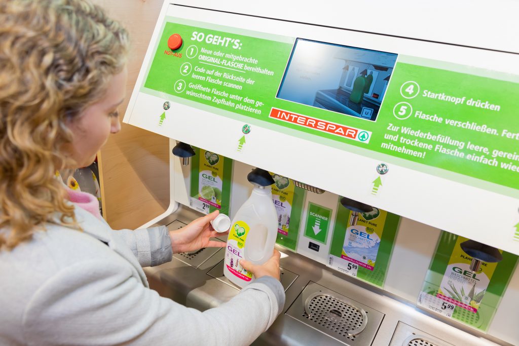 INTERSPAR-Abfüllstation Einfaches A