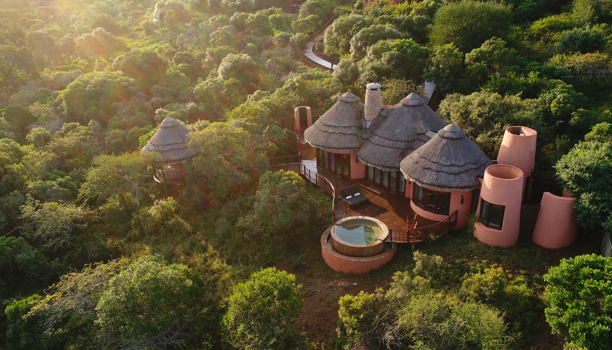 Tanda Safari Reservat von oben