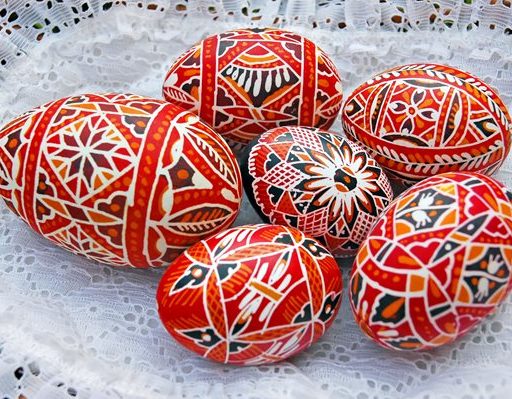 Bunte Ostereier in Tschechien