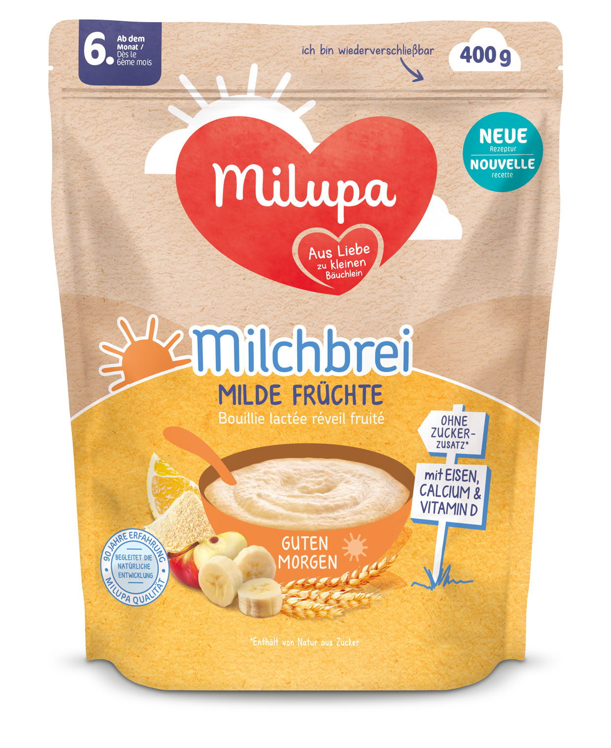 Milupa Milde Früchte Milchbrei