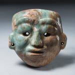Lebensgroße Jademaske MAYA-ausstellung MAMUZ