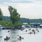 Jubiläumspaddeln von Kuchelau nach Hainburg.
