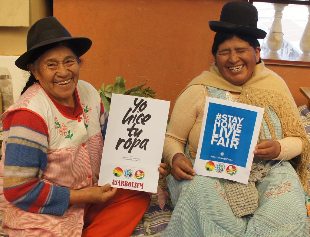 Weltladen-produzentinnen aus Bolivien
