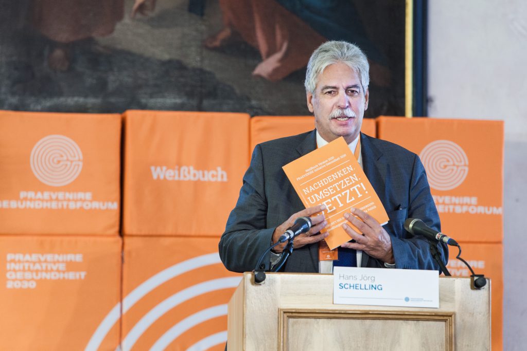 PRAEVENIRE Präsident Dr. Hans Jörg Schelling präsentiert das Wei§buch "Zukunft der Gesundheitsversorgung" und fordert neue Reha-Konzepte