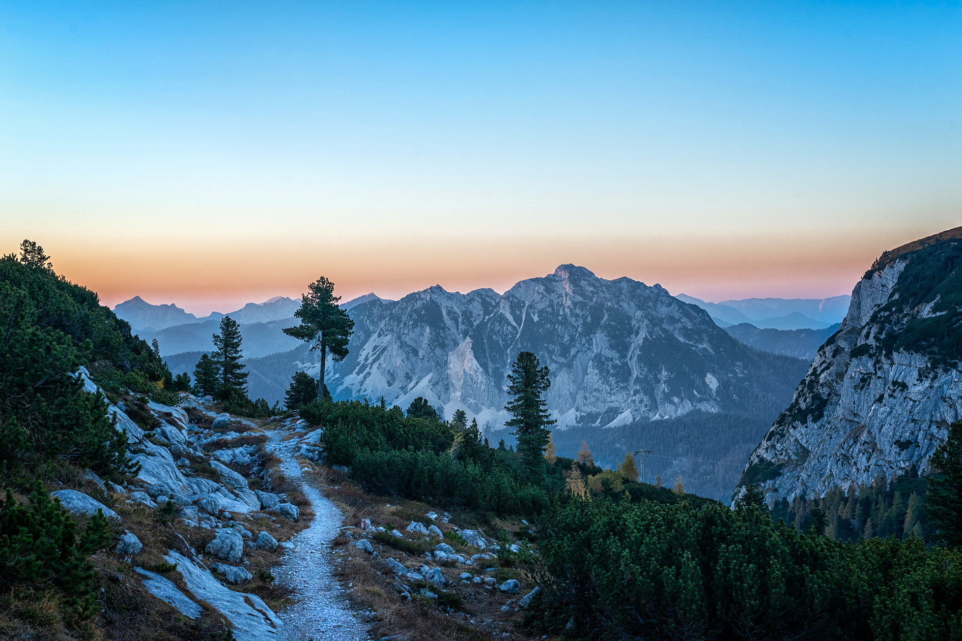 Wanderung zum Wiesberghaus am Dachstein.