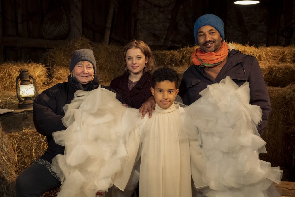 Bei den Dreharbeiten zu