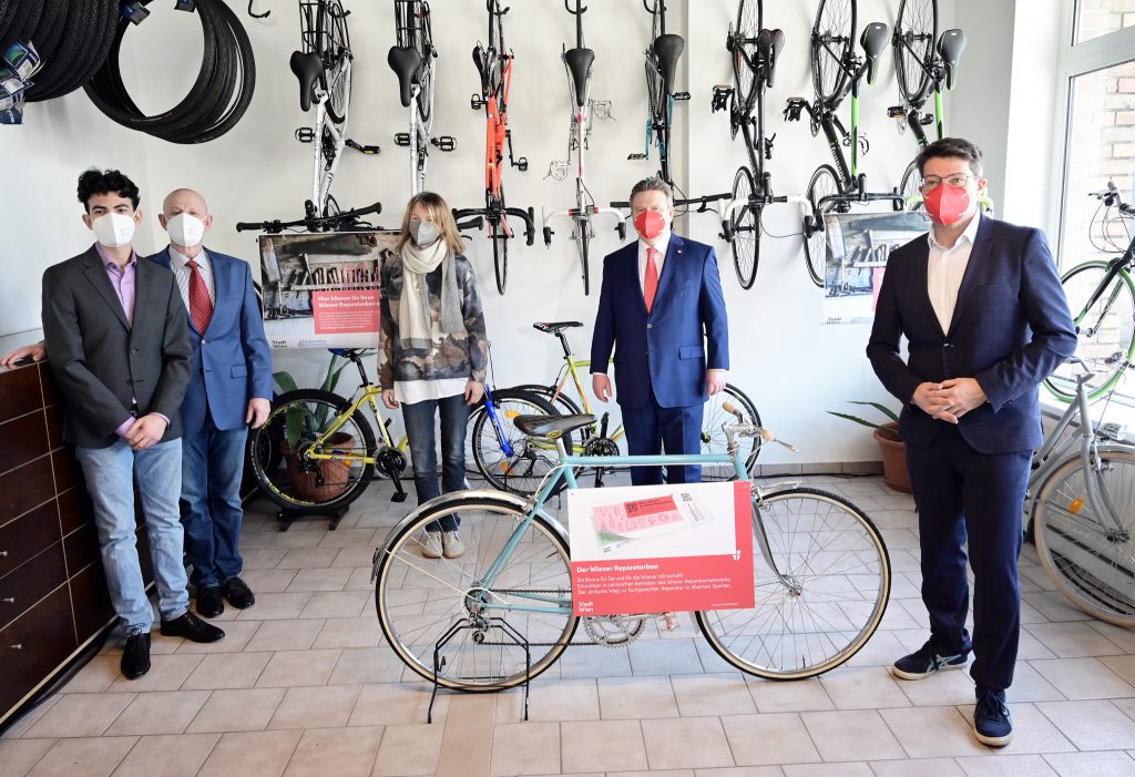 Medientermin von Bürgermeister Ludwig und Stadtrat Czernohorszky zu „Wiener Reparaturbon wird aufgestockt!“