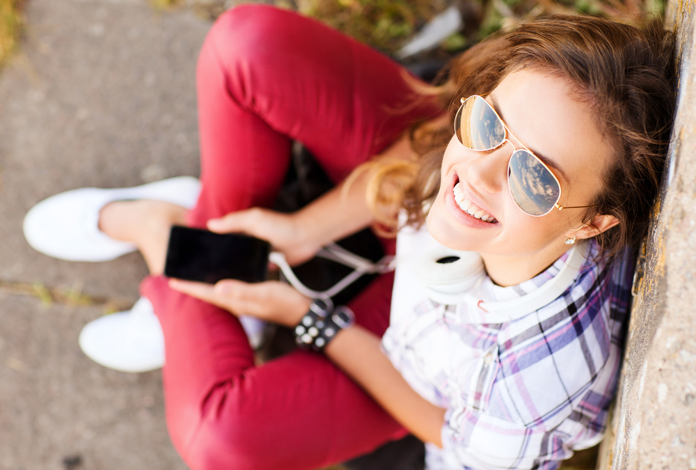 Teenager und Handy