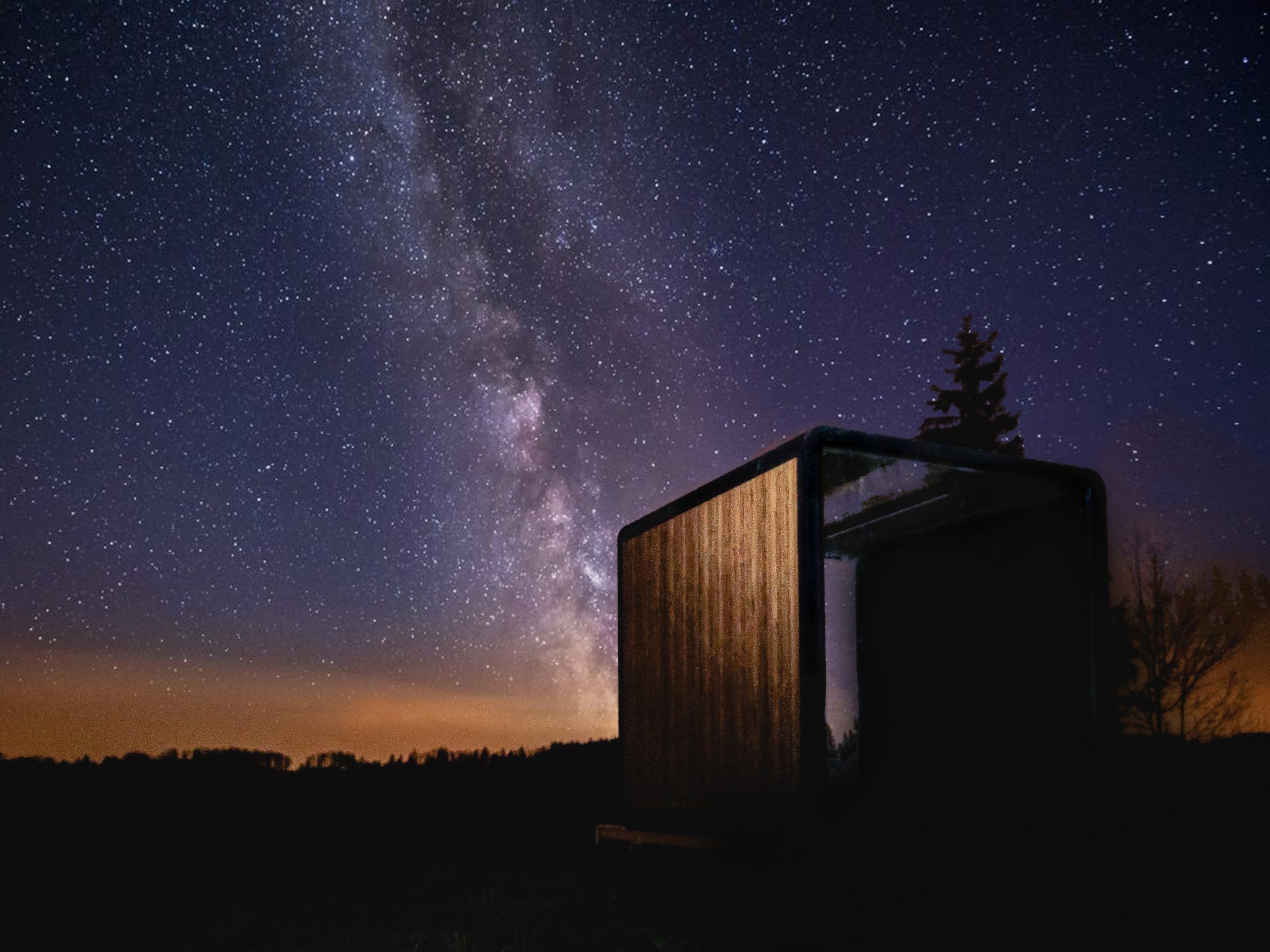 STAR BASE in Sternenberg in der Nacht