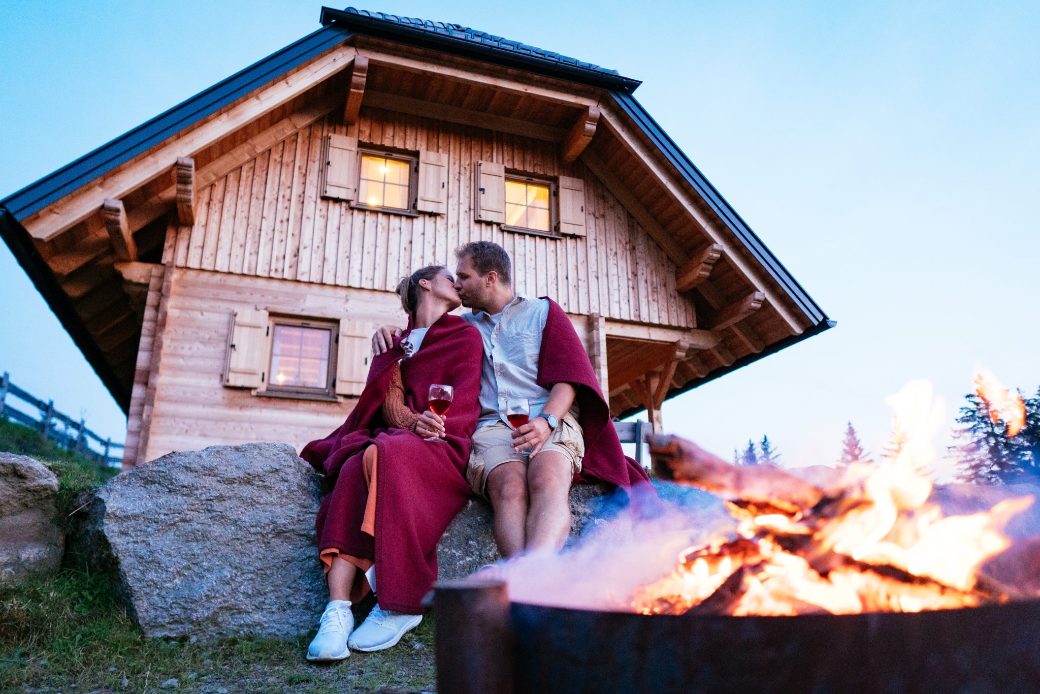 Zweisamkeit auf der Alm genie§en