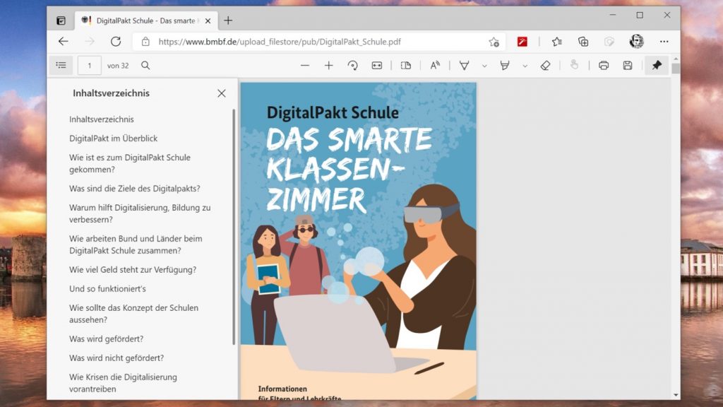 Microsoft Edge Schule
