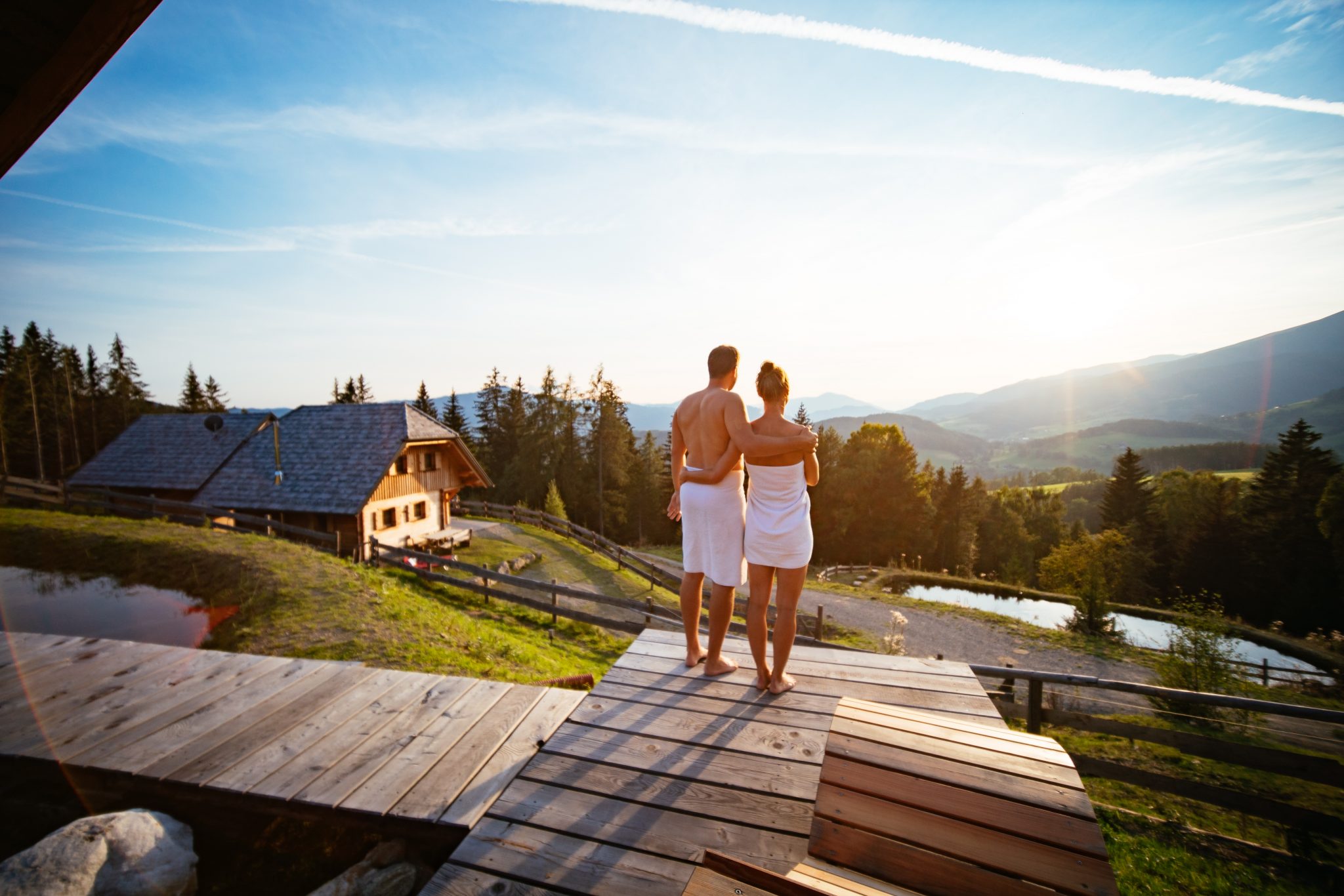 Wellness zu zweit auf der Alm genie§en