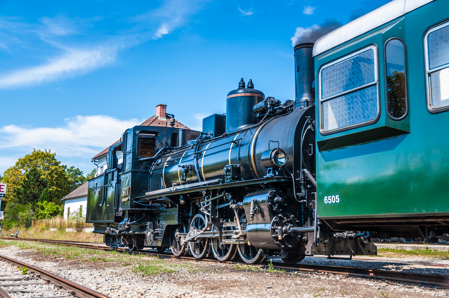WVB, Herbst, Dampflok, außen, Gleis