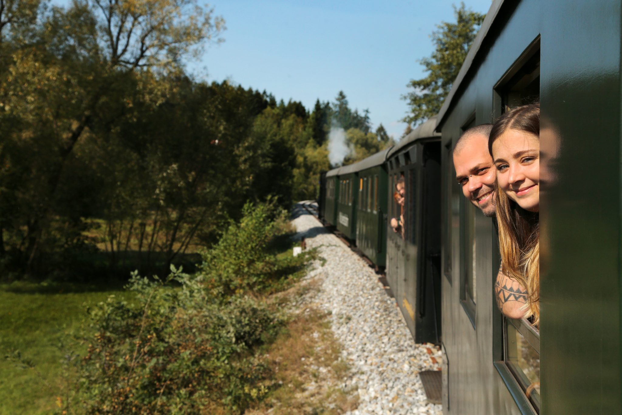 WVB, Herbst, Waggon, außen, Gruppe