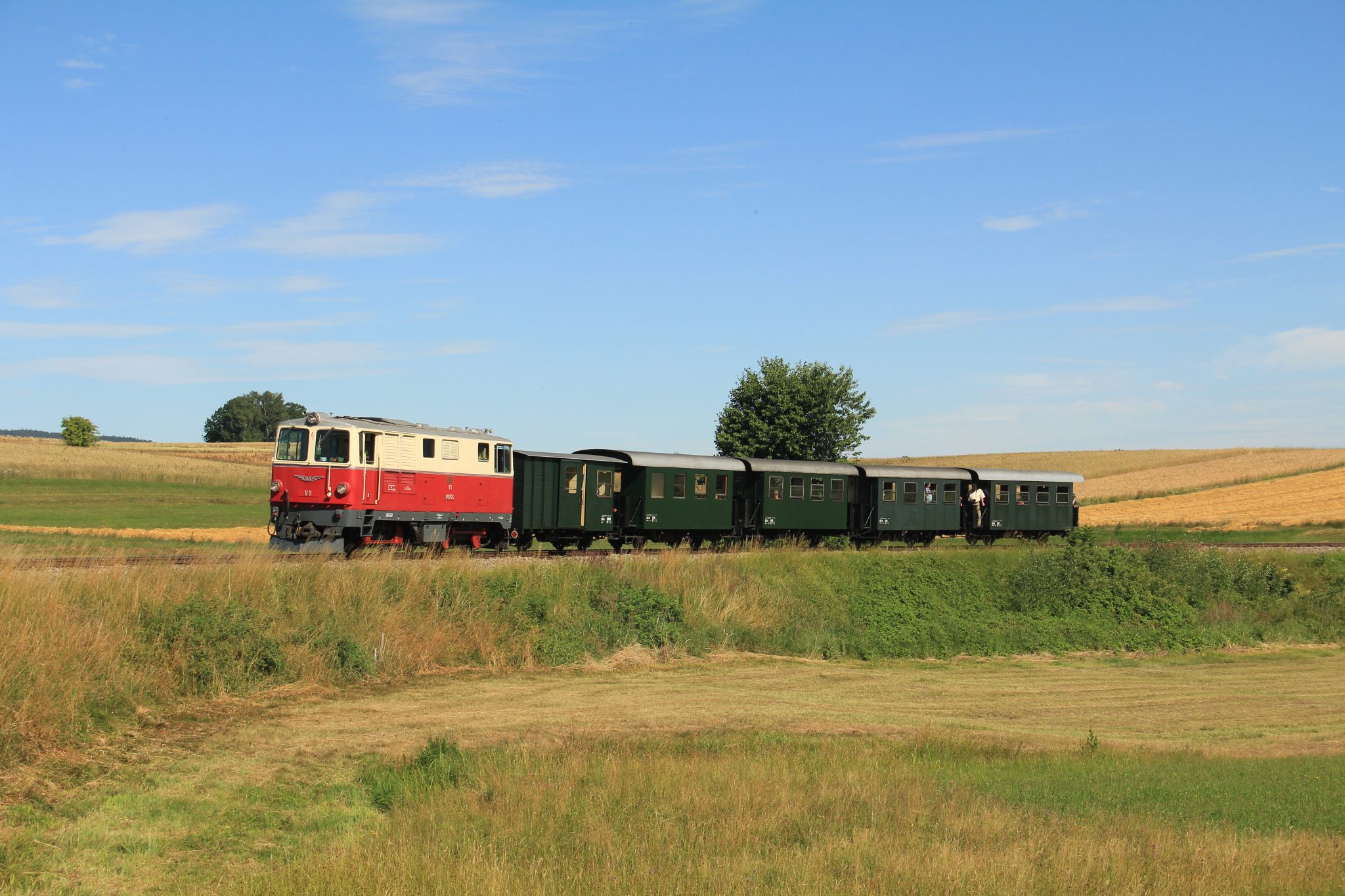 WVB, Sommer, Lok, Waggon, außen, Natur