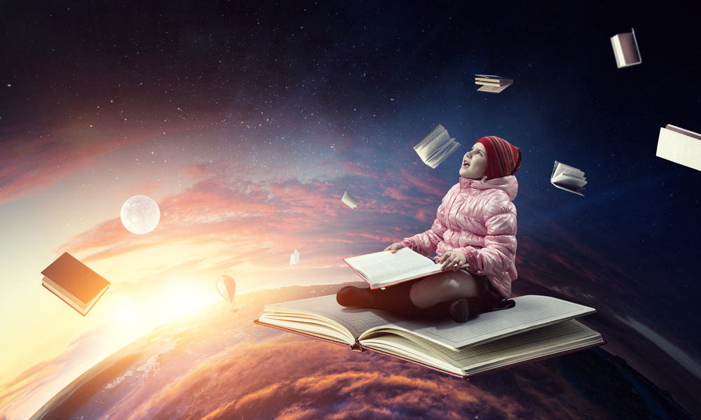 Little,Girl,Reading,A,Book