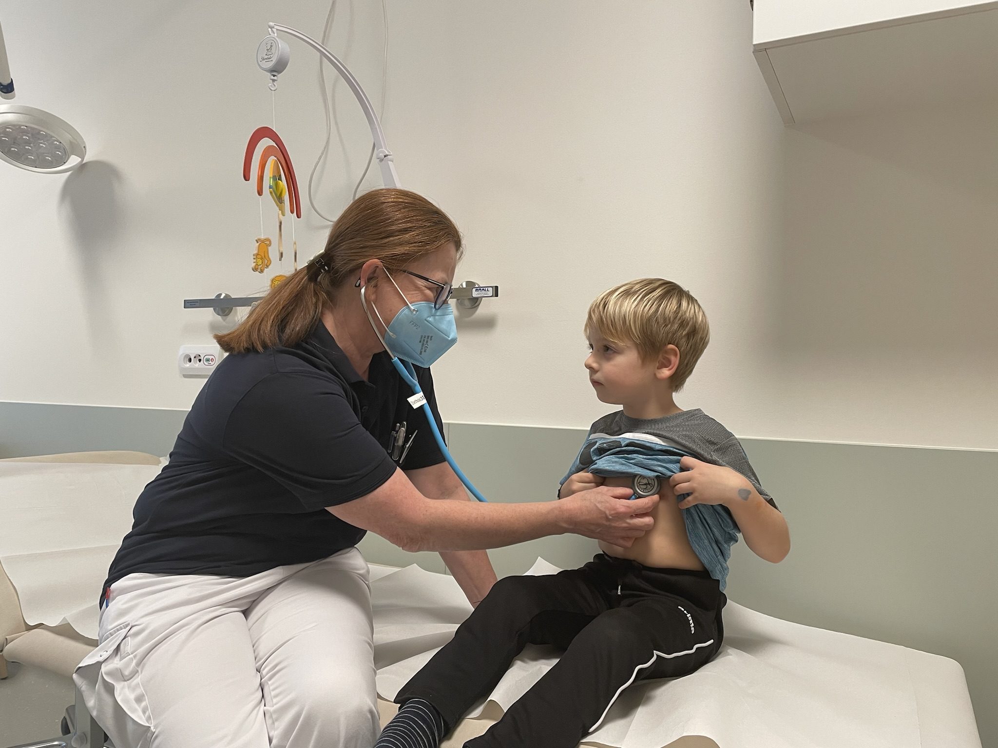 Evelyn Lechner mit Kind