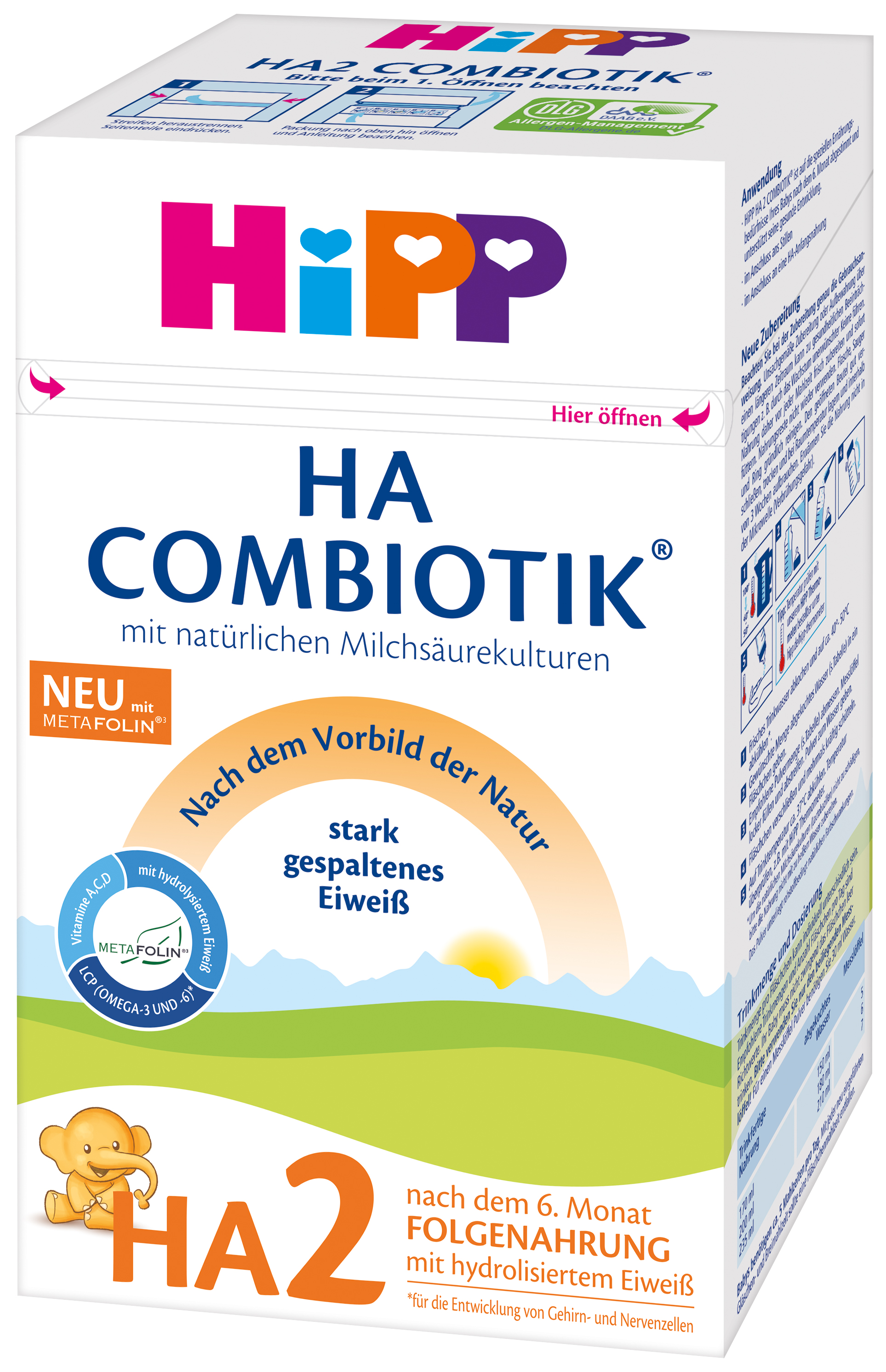 - versorgt Ihr Baby mit wichtigen N?hr- und Aufbaustoffen, die f?r das gesunde Wachstum wichtig sind. - Folgemilch f?r gesunde Energie in der Wachstumsphase - mit Eisen angereichert & mit nat?rlichem Gehalt der B-Vitamine - ohne Kristallzuckerzusatz EAN Karton 4062300042131 EAN St?ck 4062300012769 BIO Ja Inh/St. 0,600 kg H?he ST 20,2 cm Breite ST 12,6 cm Tiefe ST 10,5 cm ST/KT 4 GEW/KT 2,891 H?he KT 21,5cm Breite KT 22,5cm Tiefe KT 26,5cm KT/PAL 60 LAG/PAL 4 KT/LAG 15 GEW/PAL 197,460 kg H?H/PAL 100,5 cm /