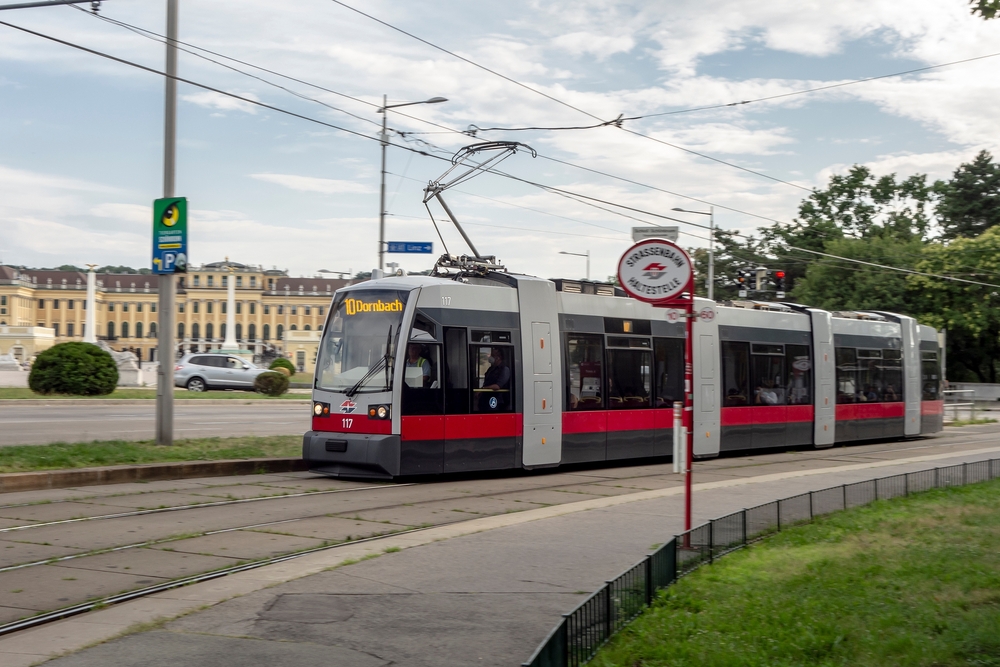 Vienna,,Austria,-,July,27,,2021:,Siemens,Ulf-a1,Tram,Car