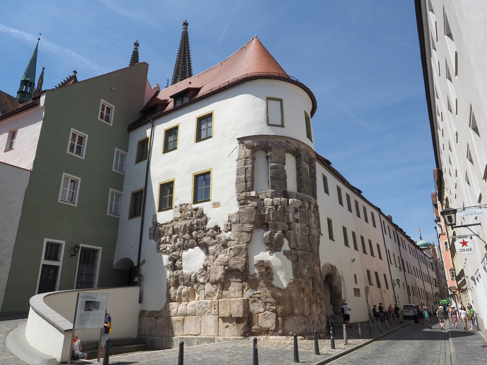 Regensburg,,Germany,-,Circa,June,2022:,Porta,Praetoria,Ancient,Roman